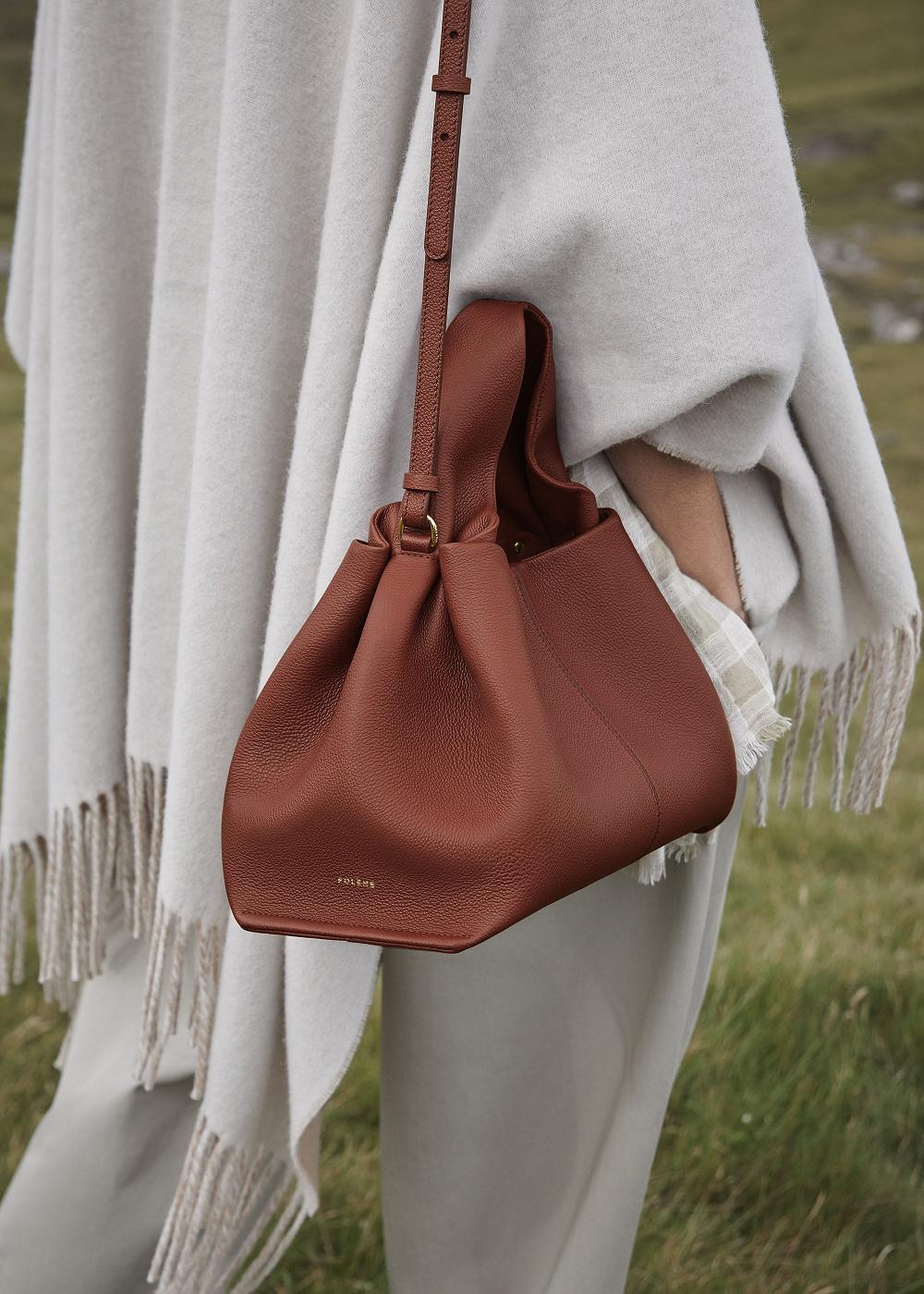 Numéro Neuf Polene Textured Cognac | ROS9817G